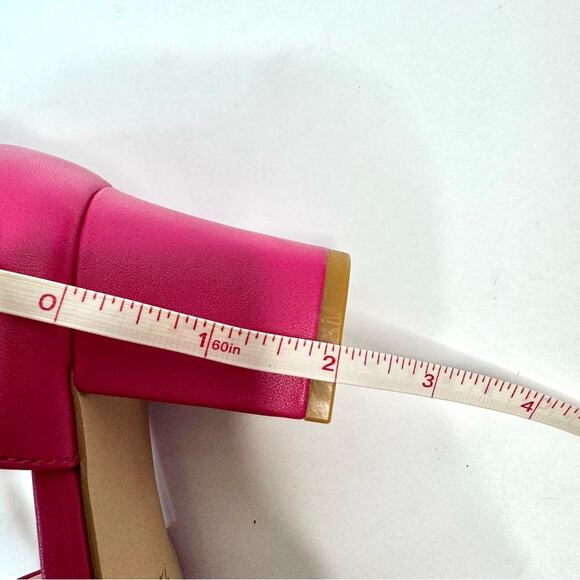 Shoes of Prey Pink Strappy Sandals Ankle Strap 2 inch Block Heels Size 7.5 New - Picture 14 of 16